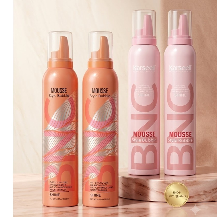 MOUSSE BỌT TẠO KIỂU TÓC KARSEELL BNC MOUSSE STYLE BUBBLE - BÍ QUYẾT CHO MÁI TÓC BỒNG BỀNH, VÀO NẾP