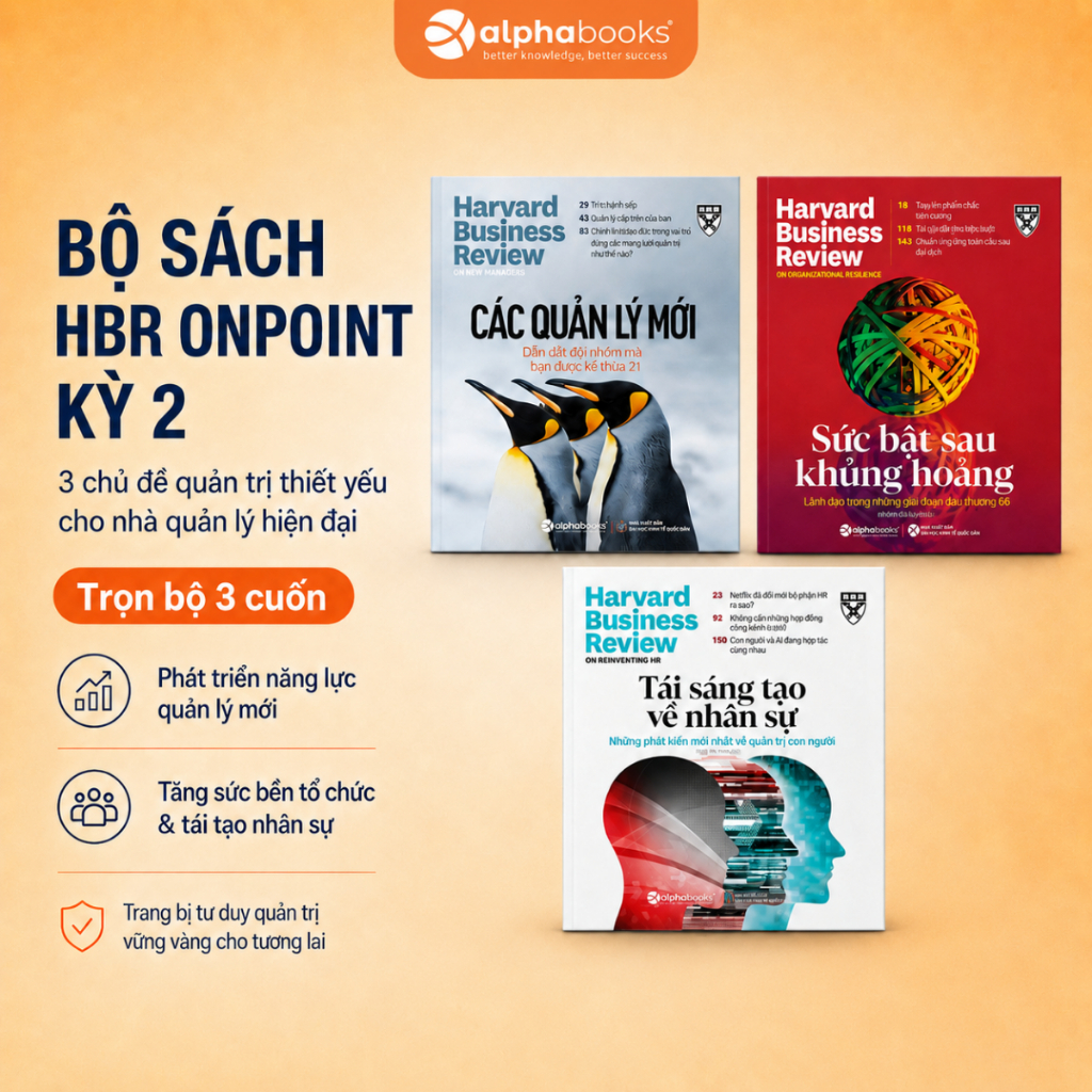 Sách Bộ HBR OnPoint Kỳ 2 - Sức Bật Sau Khủng Hoảng (3 cuốn) (Alpha Books)