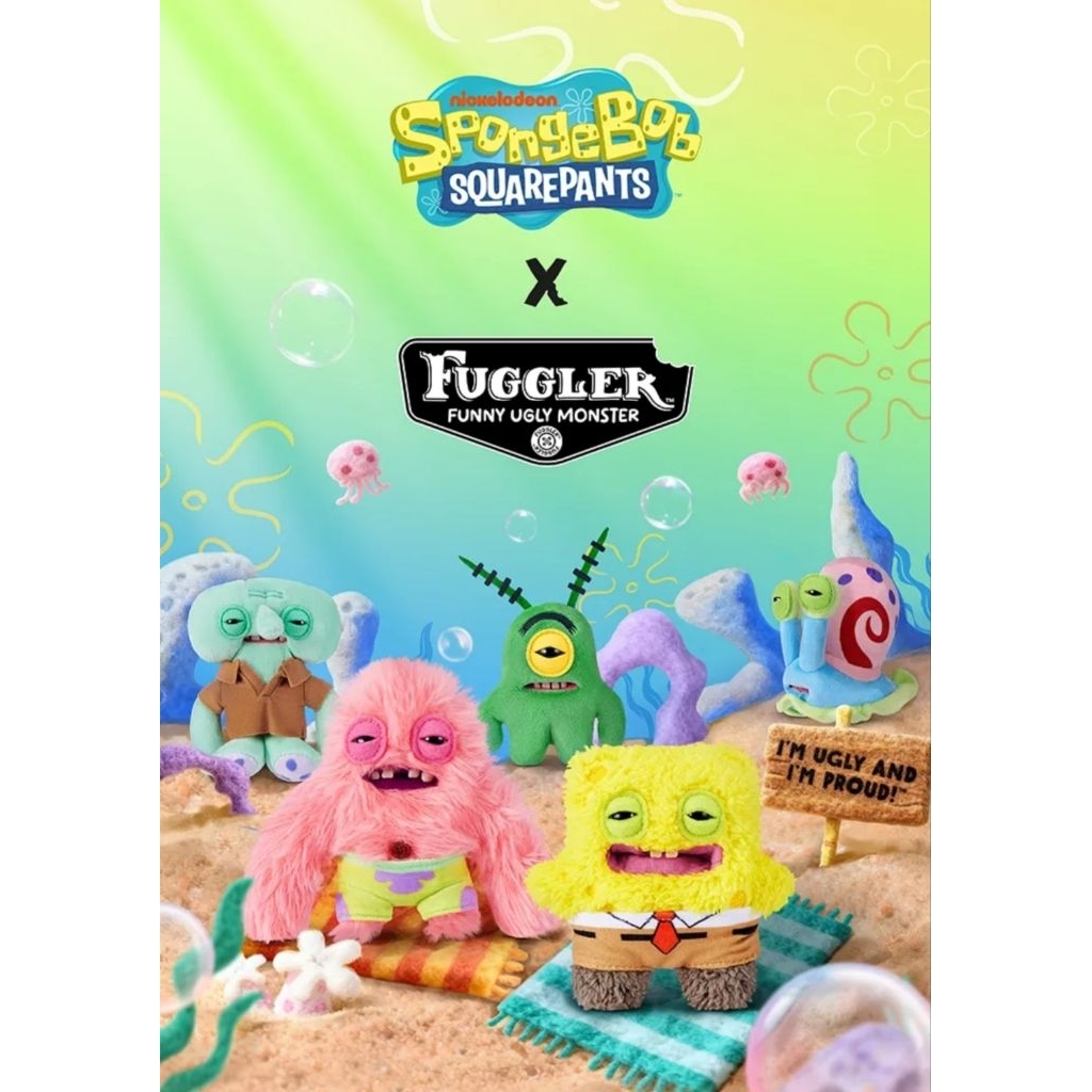 [Chọn Nhân Vật] Gấu Bông Móc Khóa Fuggler Spongebob 🌼Blind Box Nhà Đông Đông🌼