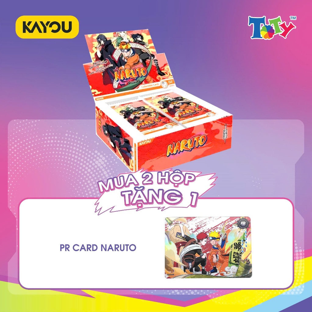 (MUA 2 BOX TẶNG 1 CARD PR TUỲ CHỌN) Fullbox 30 Pack Card Bo Góc - Naruto - Smriti - Earth Scroll-002