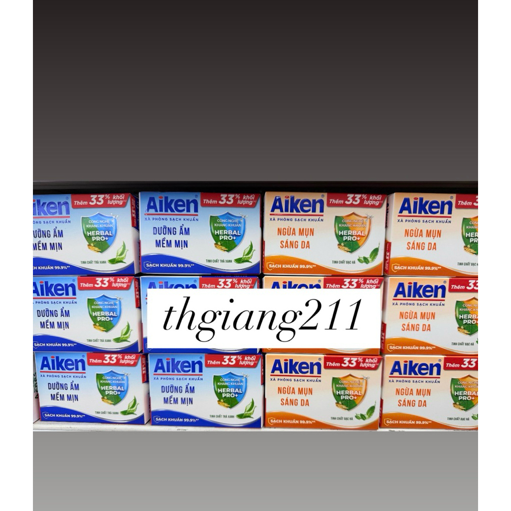 XÀ BÔNG CỤC KHÁNG KHUẨN AIKEN 120g
