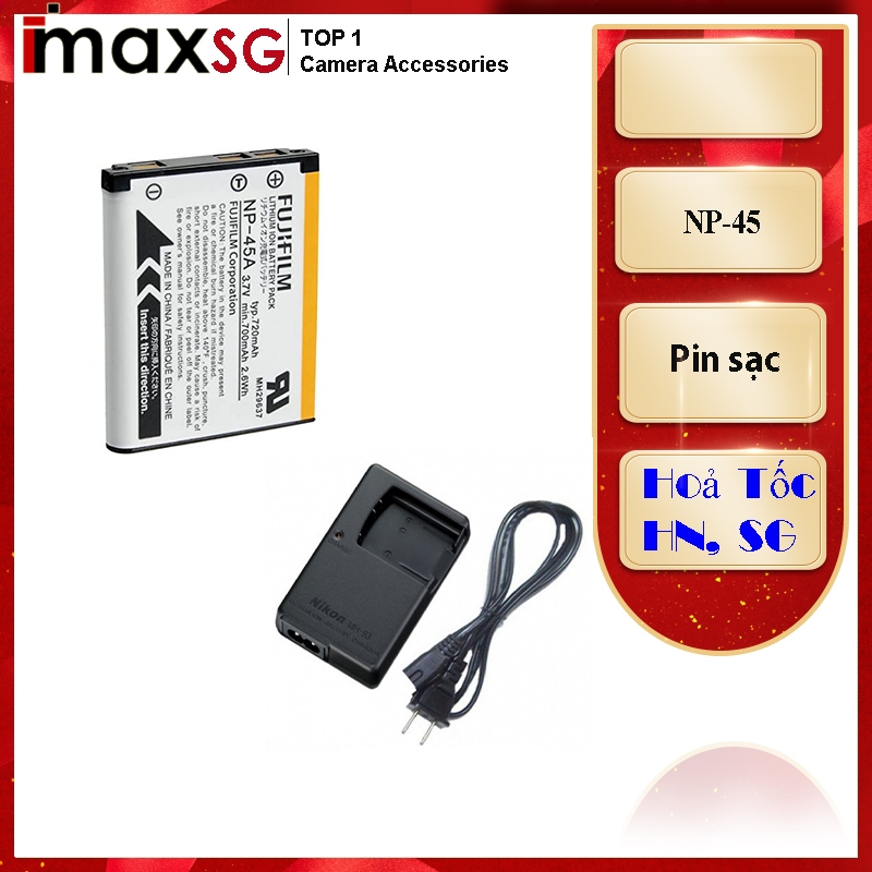 PIN SẠC THAY THẾ CHO PIN MÁY ẢNH FUJIFILM NP-45/ 45A/EN-EL10 dùng chung