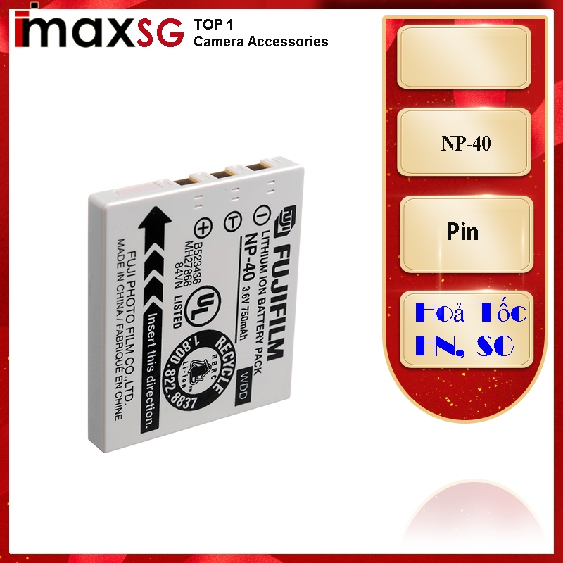 PIN SẠC THAY THẾ CHO MÁY ẢNH FUJIFILM - NP-40, NP-50, NP-85, NP-120, NP-150, NP-45, NP-60, NP-95, NP