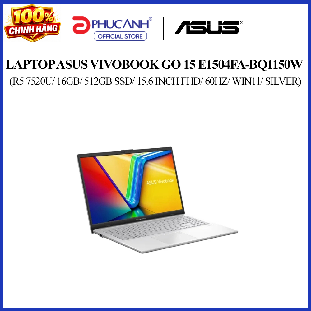 Laptop Asus Vivobook Go 15 E1504FA-BQ1150W