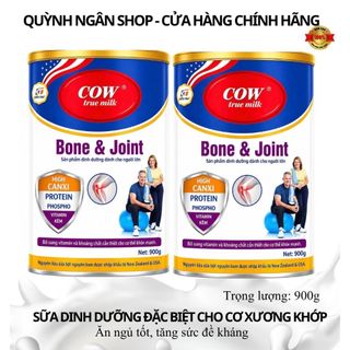 {Date mới}Combo 2 Lon Sữa Bột Cow True Milk Cơ-Xương- Khớp 900g-Dành Cho Người Loãng Xương, Đau Cơ-Xương-Khớp