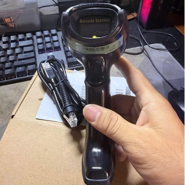 Bộ máy quét mã quạch Handhe1d 1D Barcode Scanner quét cực nhanh nhạy( mới 100% thanh lý )