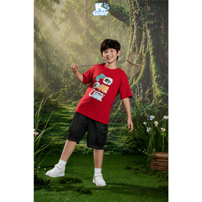 Áo Phông Cộc Tay K'S CLOSET Chất Liệu Vải Cotton Cho Bé Trai (2-14 tuổi) từ 10kg-65kg KT103SIS, E102SIS