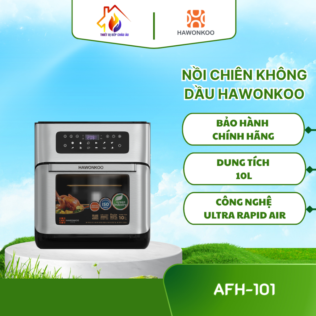 Nồi chiên không dầu Hawonkoo AFH-101 - Dung Tích 10L, Công nghệ nướng Ultra Rapid Air
