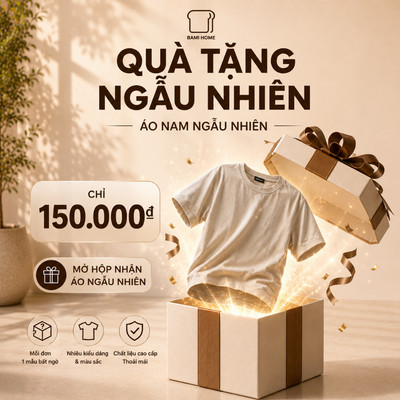 [Quà Tặng Ngẫu Nhiên] Áo ngẫu nhiên BAMI HOME chất liệu ngẫu nhiên