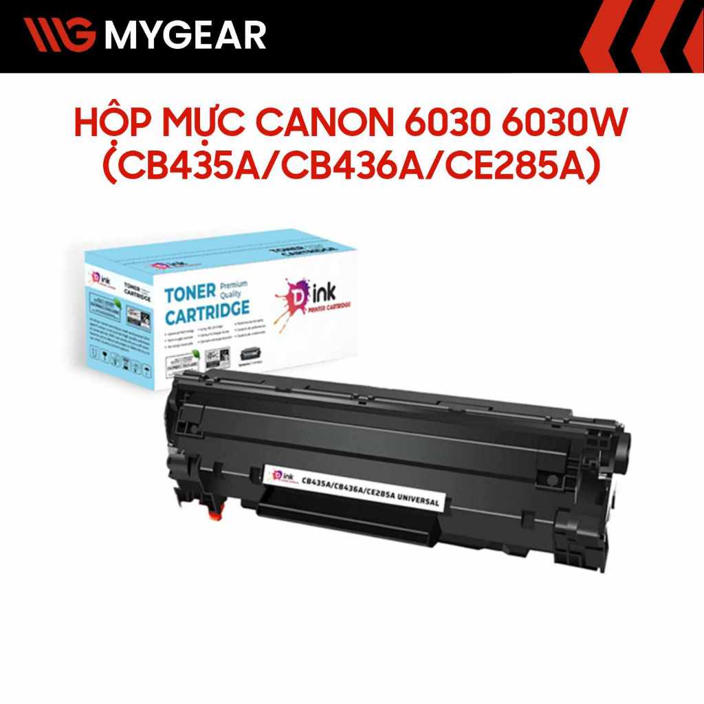 Hộp mực máy in TDink Canon 6030, 6030w, 6030B (CB435A/CB436A/CE278A) Có Lỗ Xả Mực