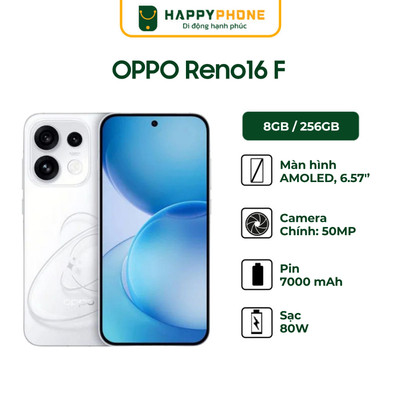 Điện Thoại Oppo Reno16 F 8GB/256GB - Hàng Chính Hãng