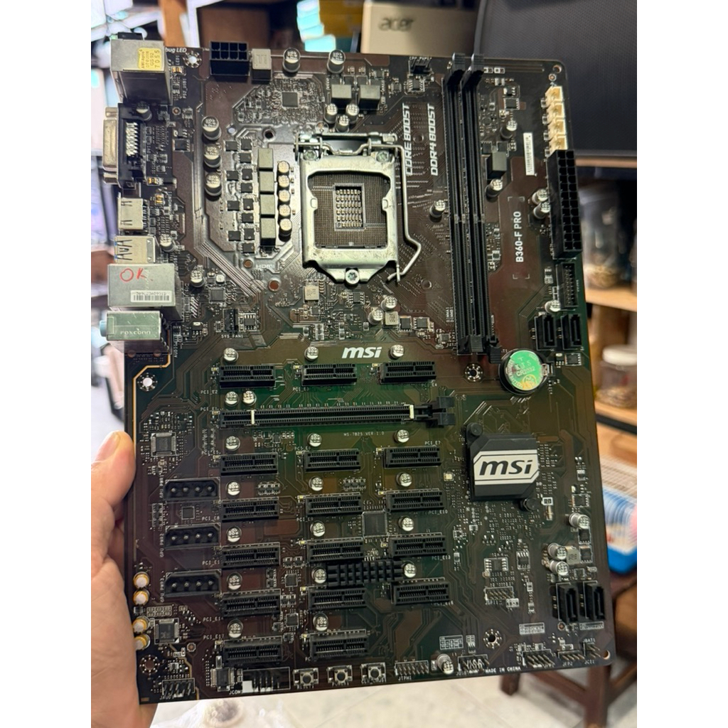 Mainboard B360 F Pro chuyên cày tiền số, và máy games đồ họa