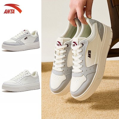 Anta Giày sneakers nam nữ thời trang thể thao đế bằng Giày unisex form đế bằng bám sàn 9126A8003