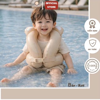 Áo phao bơi cho bé, có đai điều chỉnh độ rộng,áo phao lưng Bar-rot cho bé tập bơi