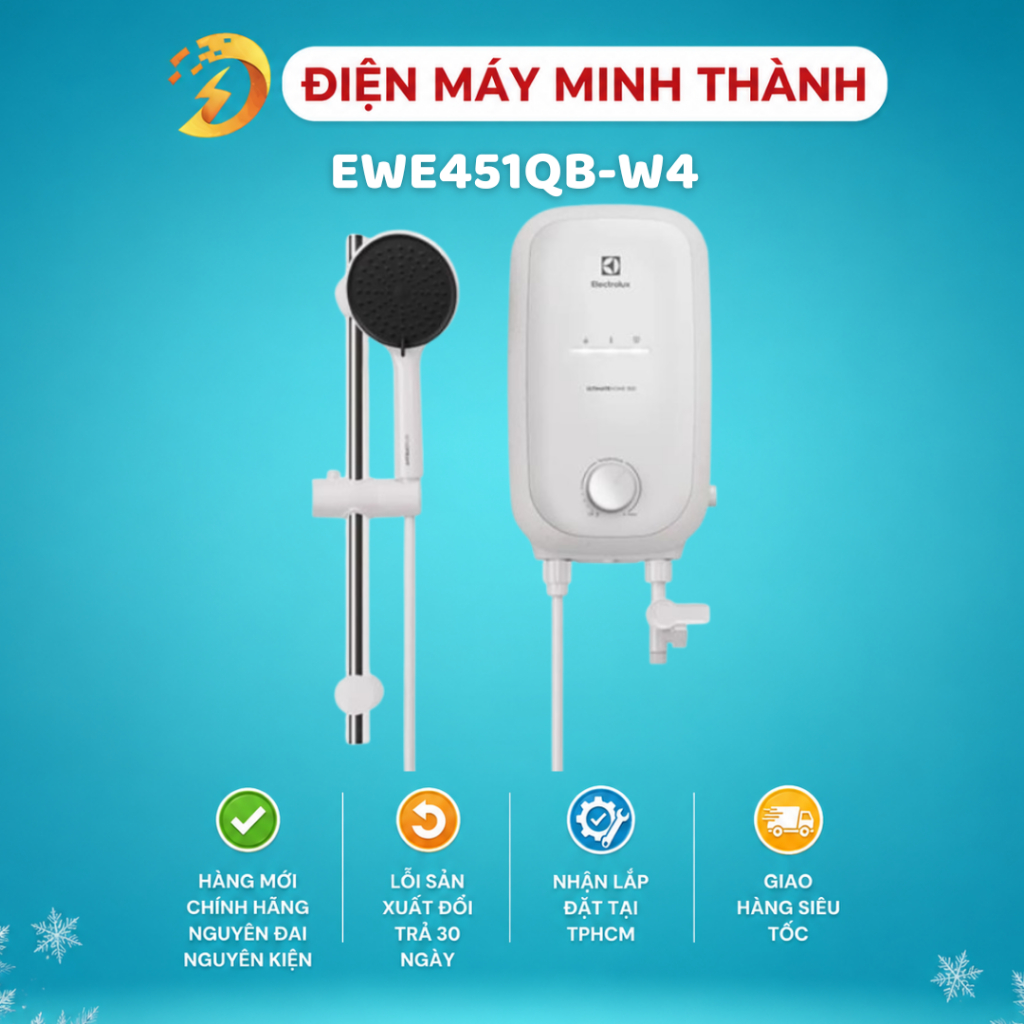 EWE451QB-W4 /EWE451QX-W4  Máy Nước Nóng Trực Tiếp Electrolux - Xuất Xứ Malaysia