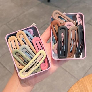 Kẹp tóc mái - ghim tóc chữ nhật màu macaron