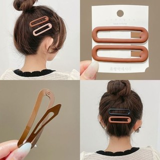 Kẹp tóc mái - ghim tóc chữ nhật màu macaron