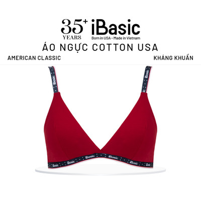 Áo bralette American Classic iBasic mút mỏng phom tam giác cotton USA kháng khuẩn BRAY116
