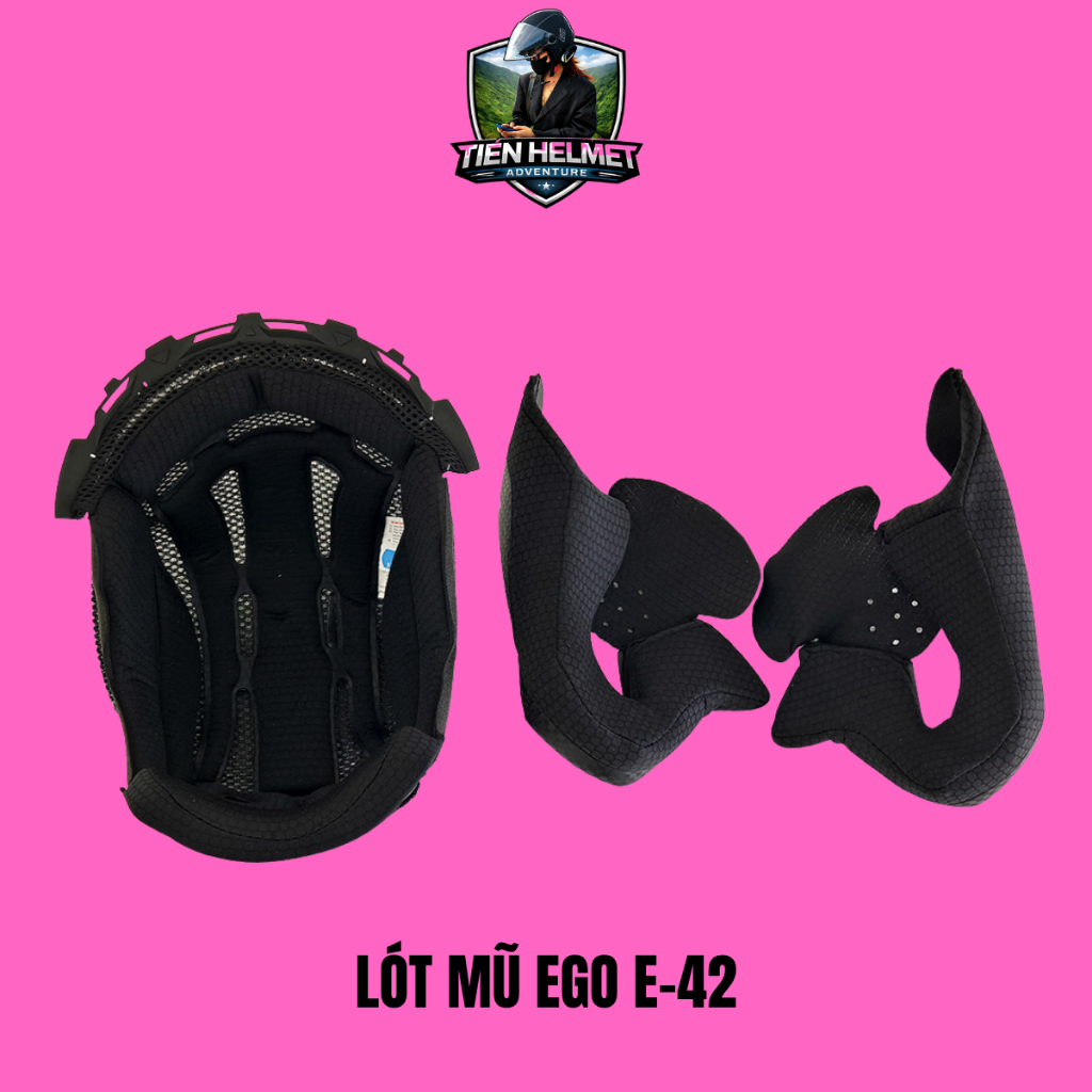 Lót mũ bảo hiểm 3/4 EGO E-42 (EGO E42) - Tiên Helmets - Mũ bảo hiểm Vũng Tàu