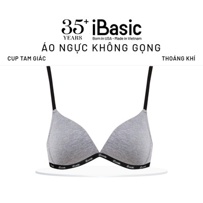 Áo ngực không gọng mút mỏng iBasic Airy thoáng mát kiểu dáng tam giác thể thao BRAY101
