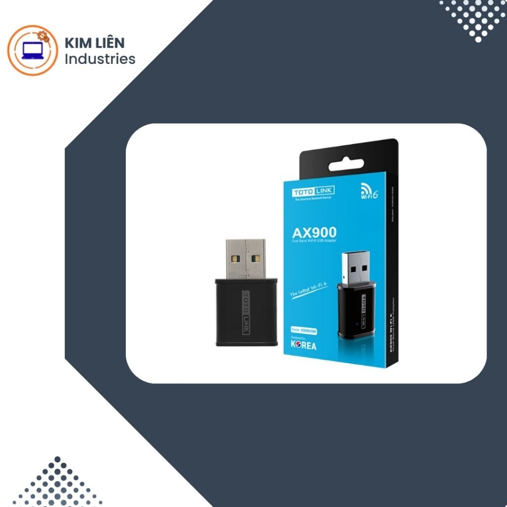 USB WiFi 6 AX900 Totolink X900USM. hàng new bảo hành 1 tháng.