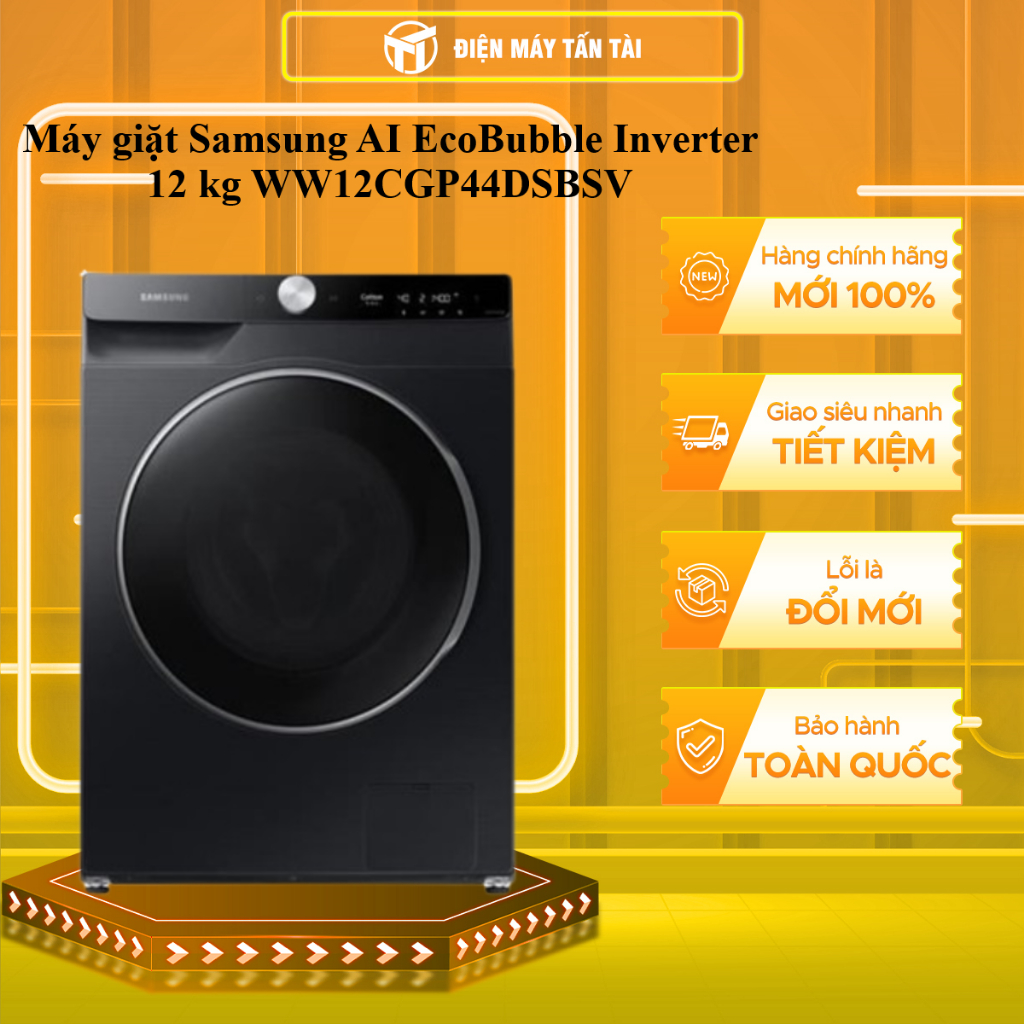 (HCM) - WW12CGP44DSBSV - Máy giặt Samsung Inverter 12 kg WW12CGP44DSBSV