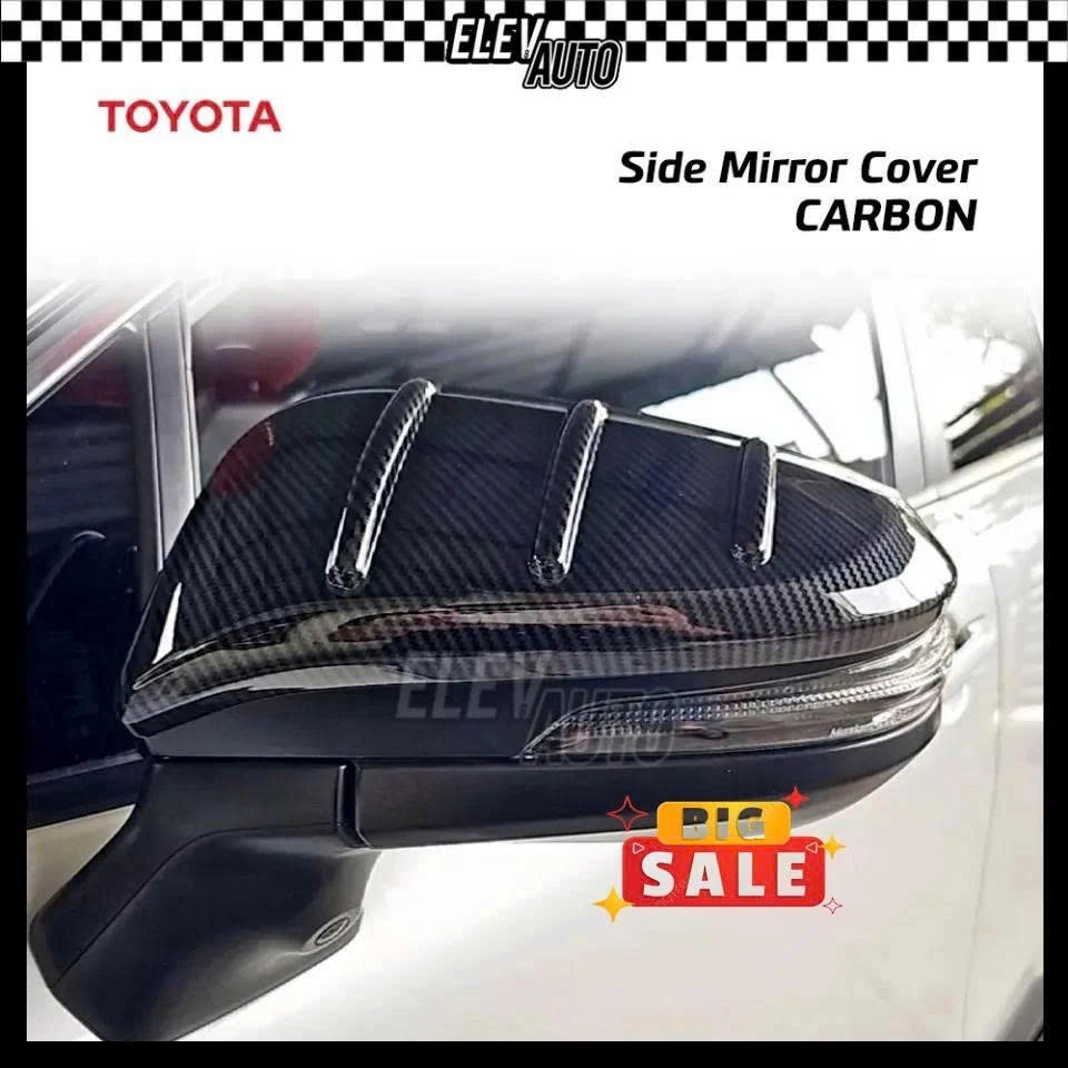 Ốp Bảo Vệ Gương Innova Cross 2023 2024 2025 2026 ( Hở Đèn ) - Ốp Gương Chiếu Hậu Toyota Innova