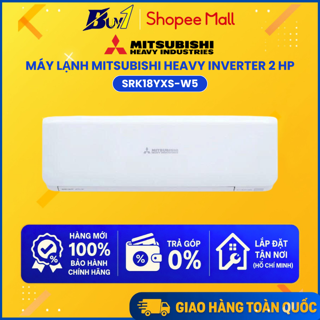 SRK18YXS-W5 - Máy Lạnh Mitsubishi Heavy Inverter 2HP SRK18YXS-W5 - Hàng Chính Hãng