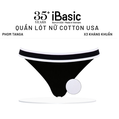 Quần lót nữ cotton USA iBasic kháng khuẩn phom tanga thể thao linh hoạt PANY099