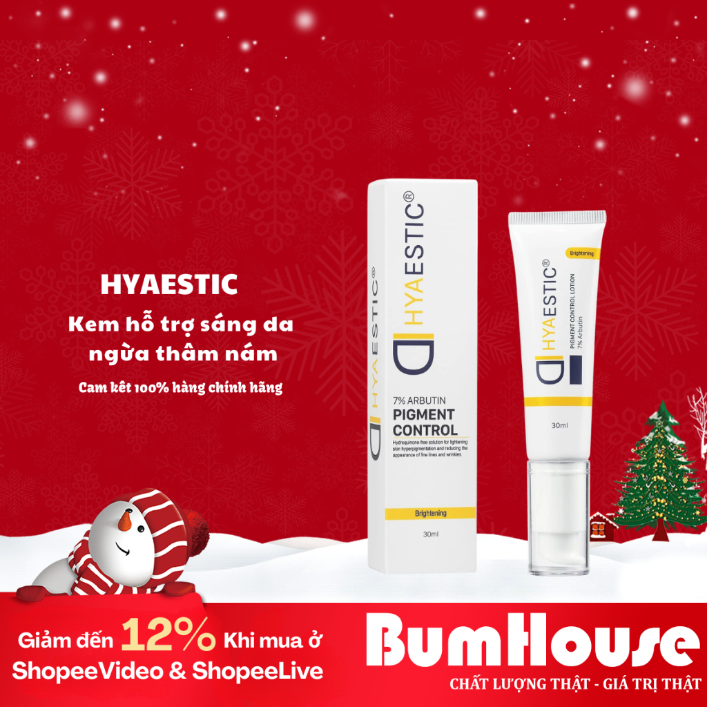 [HÀNG CTY] Kem Hyaestic Pigment Control Lotion 7% Arbutin Hỗ Trợ Sáng Da, Mờ Thâm Nám 30ml