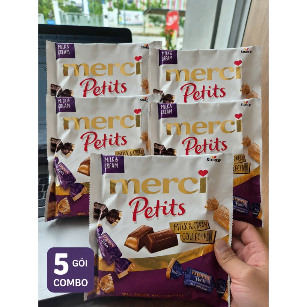 🍫 COMBO 5 GÓI MERCI PETITS – NGỌT NGÀO TỪNG KHOẢNH KHẮC 🍫