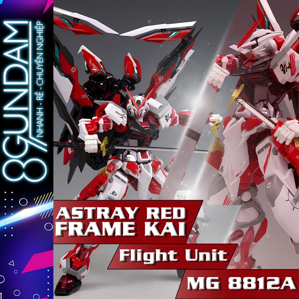 [CÓ SẴN] Mô Hình Lắp Ráp MG 8812A  Astray Kai + Flight Unit Ver.MB (tặng kèm base + decal nước)