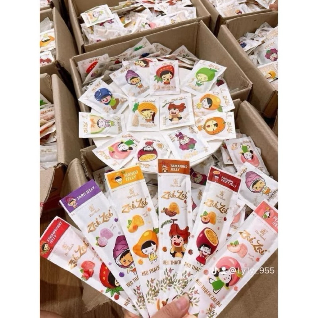 Nguyên Thùng Thạch Zai Zai Đức Hạnh 5Kg Mix Đủ Vị Date Mới