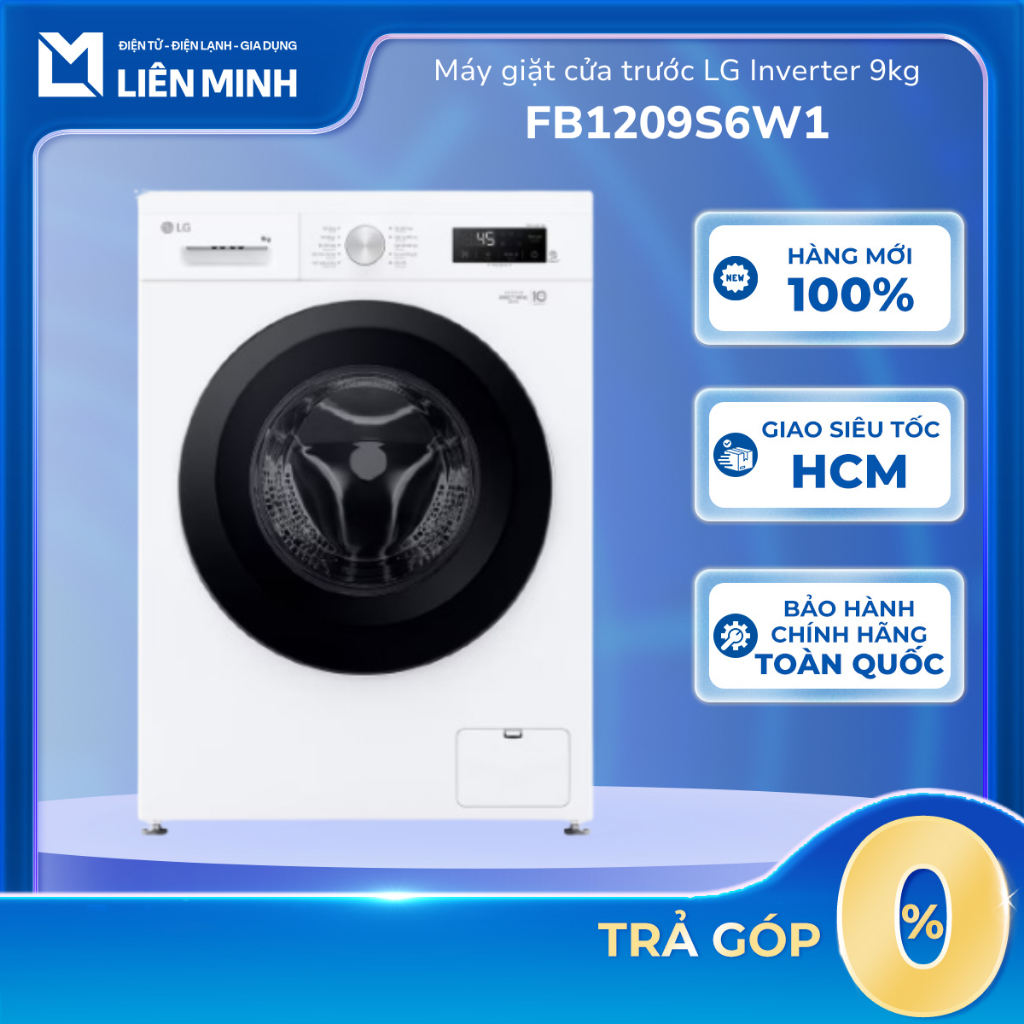 FB1209S6W1 - Máy Giặt Lồng Ngang / Máy Giặt Cửa Trước Inverter Hơi Nước 9kg FB1209S6W1 [Giao Toàn Qu