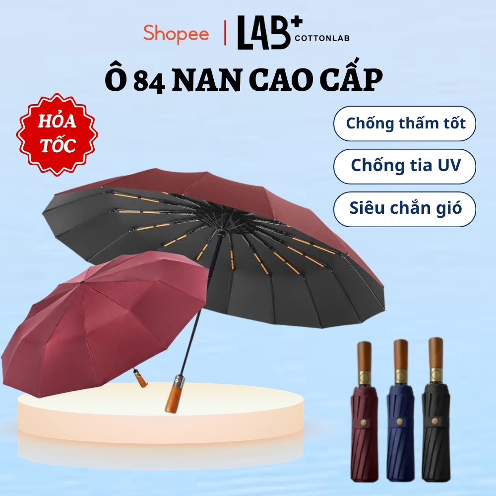 Ô cao cấp 84 nan (72 nan kép và 12 nan lò xo) chống thấm chống tia UV, cứng cáp