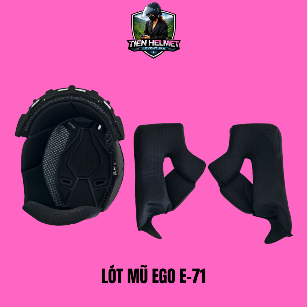 Lót mũ bảo hiểm Fullface EGO E-71 (EGO E71) - Tiên Helmets - Mũ bảo hiểm Vũng Tàu