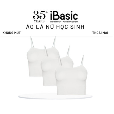 Combo 3 áo lót nữ học sinh hai dây iBasic cami ngắn croptop VA111
