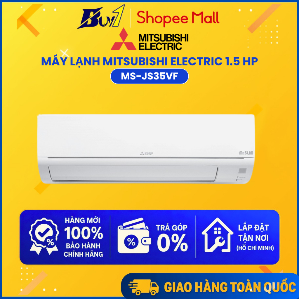 MS-JS35VF - Máy Lạnh Mitsubishi Electric 1.5 HP MS-JS35VF - Hàng Chính Hãng