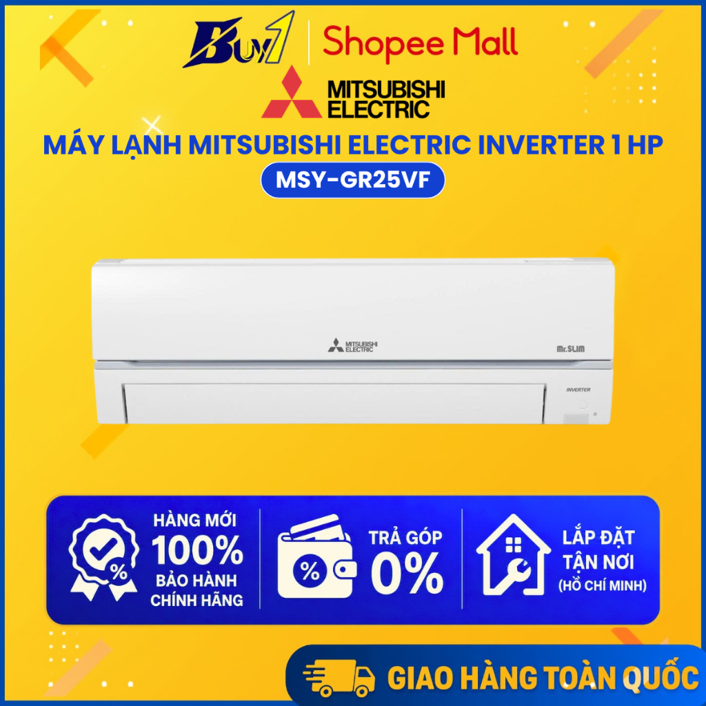 MSY-GR25VF - Máy Lạnh Mitsubishi Electric Inverter 1 HP MSY-GR25VF - Hàng Chính Hãng