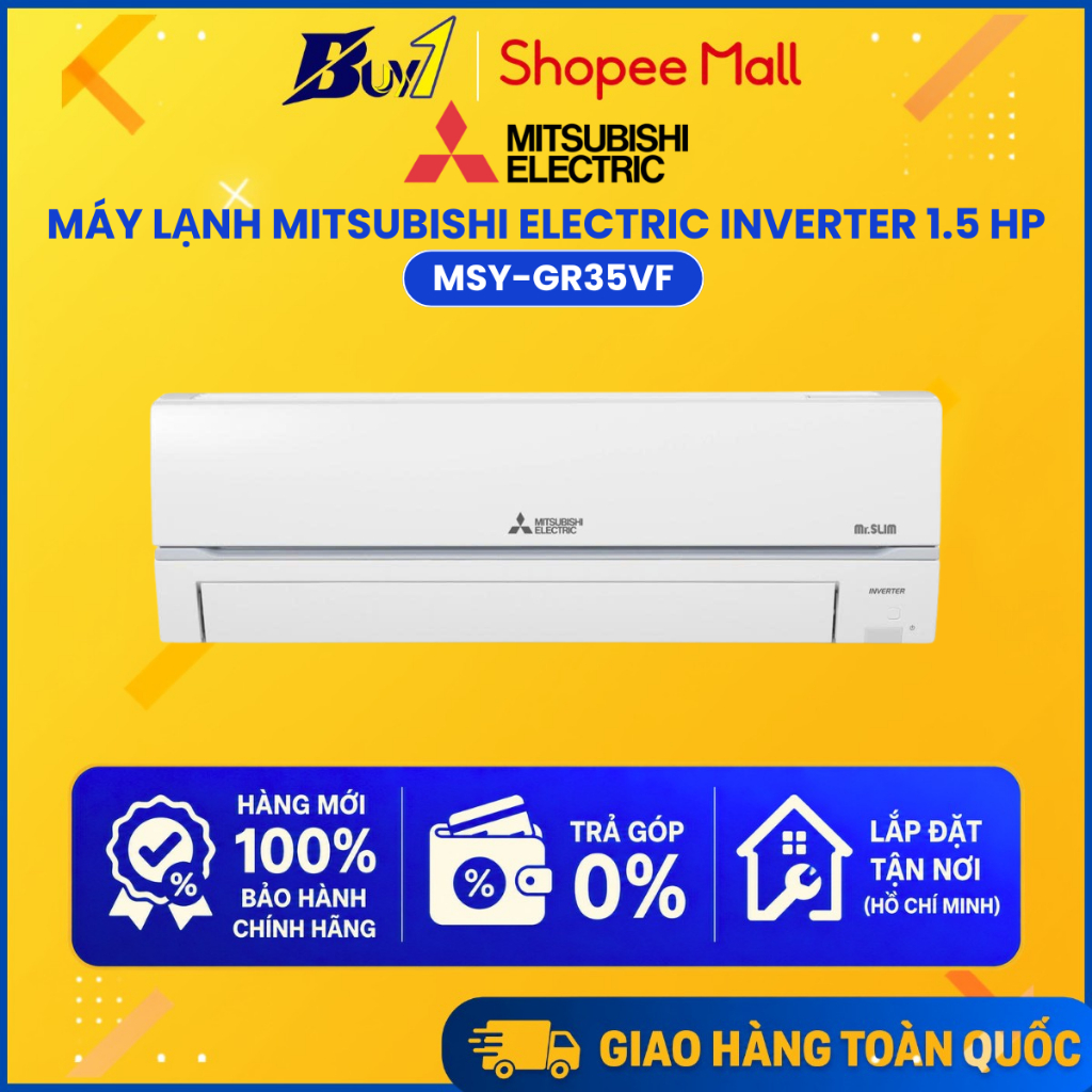 MSY-GR35VF - Máy Lạnh Mitsubishi Electric Inverter 1.5 HP MSY-GR35VF - Hàng Chính Hãng