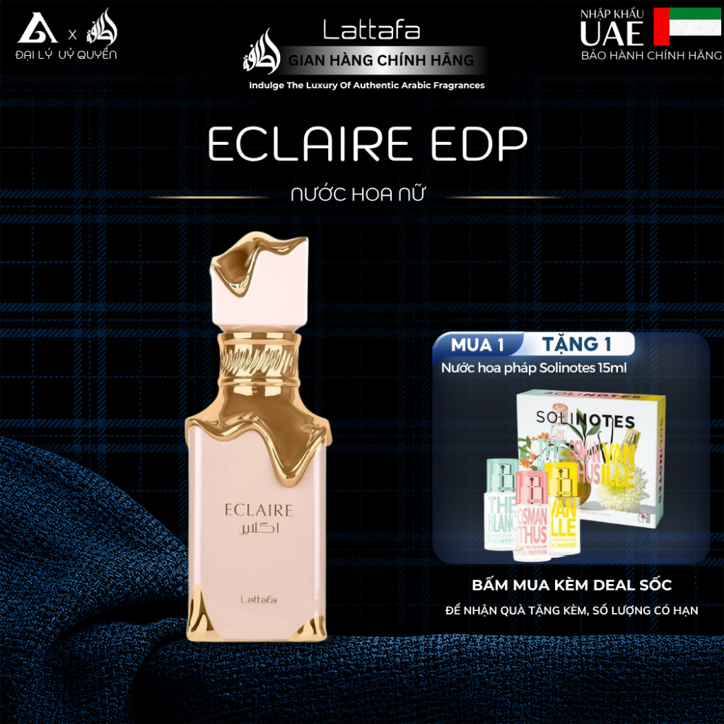 [LATTAFA] Nước Hoa Nữ Lattafa Eclaire Eau De Parfum 100ml
