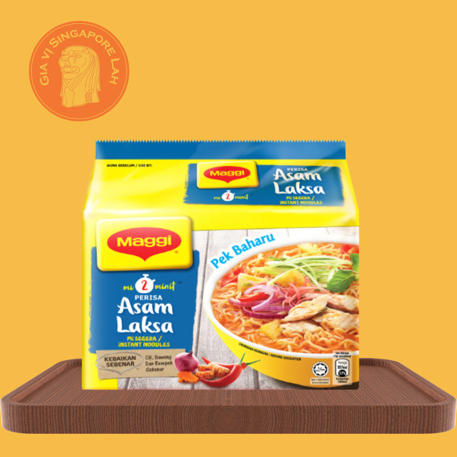 [HSD/EXP: 28/02/2027] Maggi - Asam Laksa Instant Noodles Malaysia / Mì ăn liền Maggi Vị me chua cay 