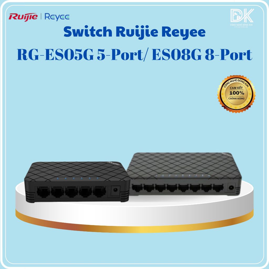 Switch Ruijie Reyee RG-ES05G 5-Port | ES08G 8-Port, Reyee RG-ES105GD 5-Port, Reyee RG-ES108GD 8-Port