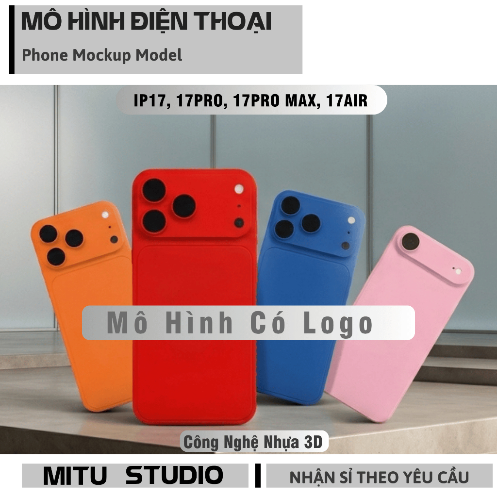 Mô Hình Điện Thoại iPhone 17 Pro Max 17 Pro 17 Air 17e Tỷ Lệ 1:1 Bằng Nhựa 3D Có Logo Mô Hình Trưng 
