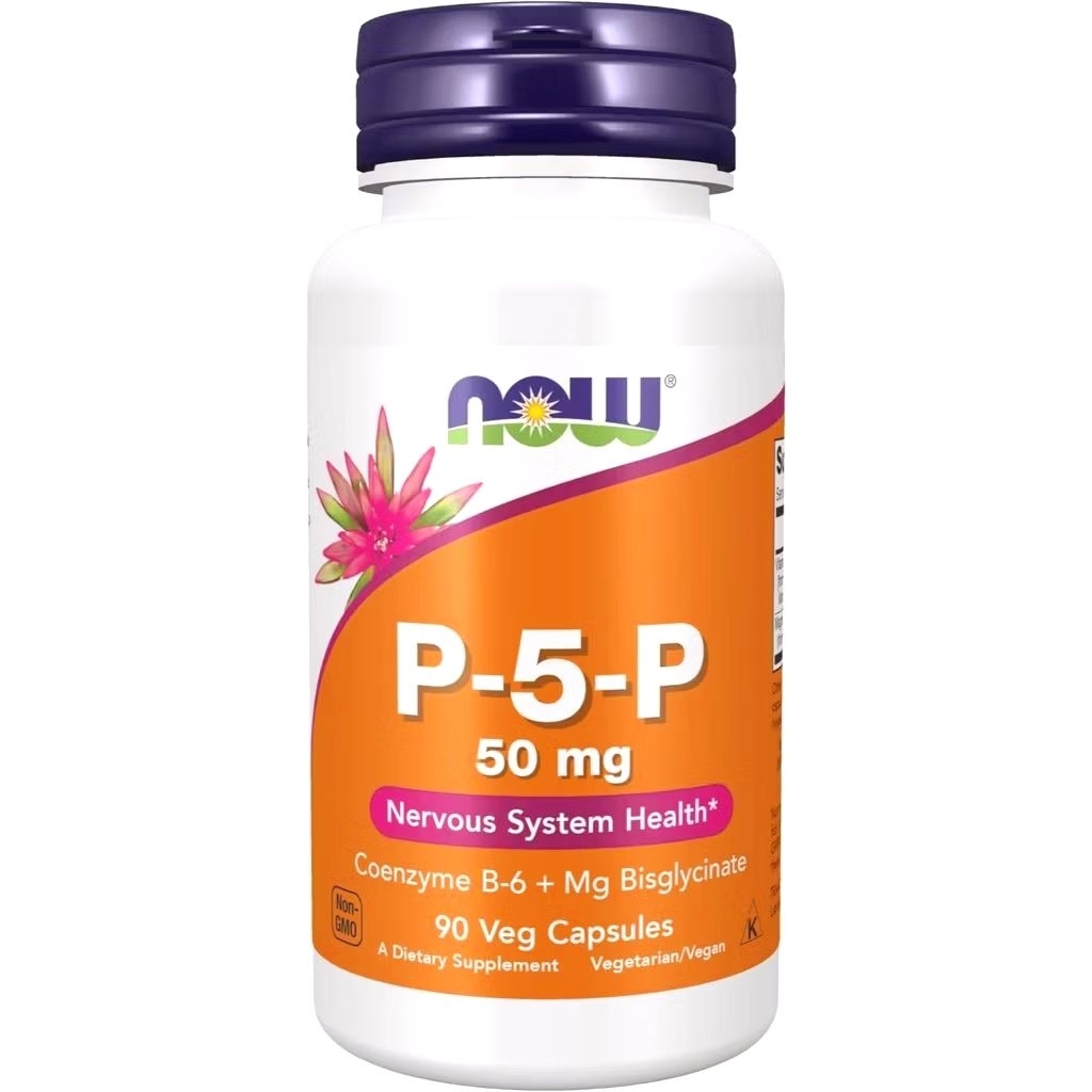 Viên magie B6 Now P5P 50mg-hấp thụ nhanh giảm stress, mất ngủ đau cơ