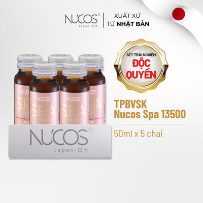 [QUÀ TẶNG] TPBVSK Nước Uống Collagen Nucos Spa 13500 Hỗ Trợ Chống Lão Hóa Hộp 5chaix50ml