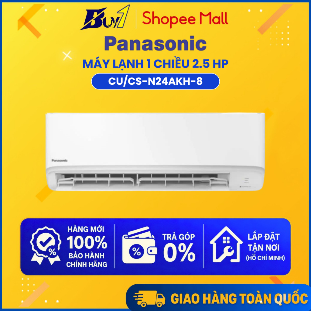 CU/CS-N24AKH-8 - Máy Lạnh Panasonic 1 chiều CU/CS-N24AKH-8 - Hàng Chính Hãng
