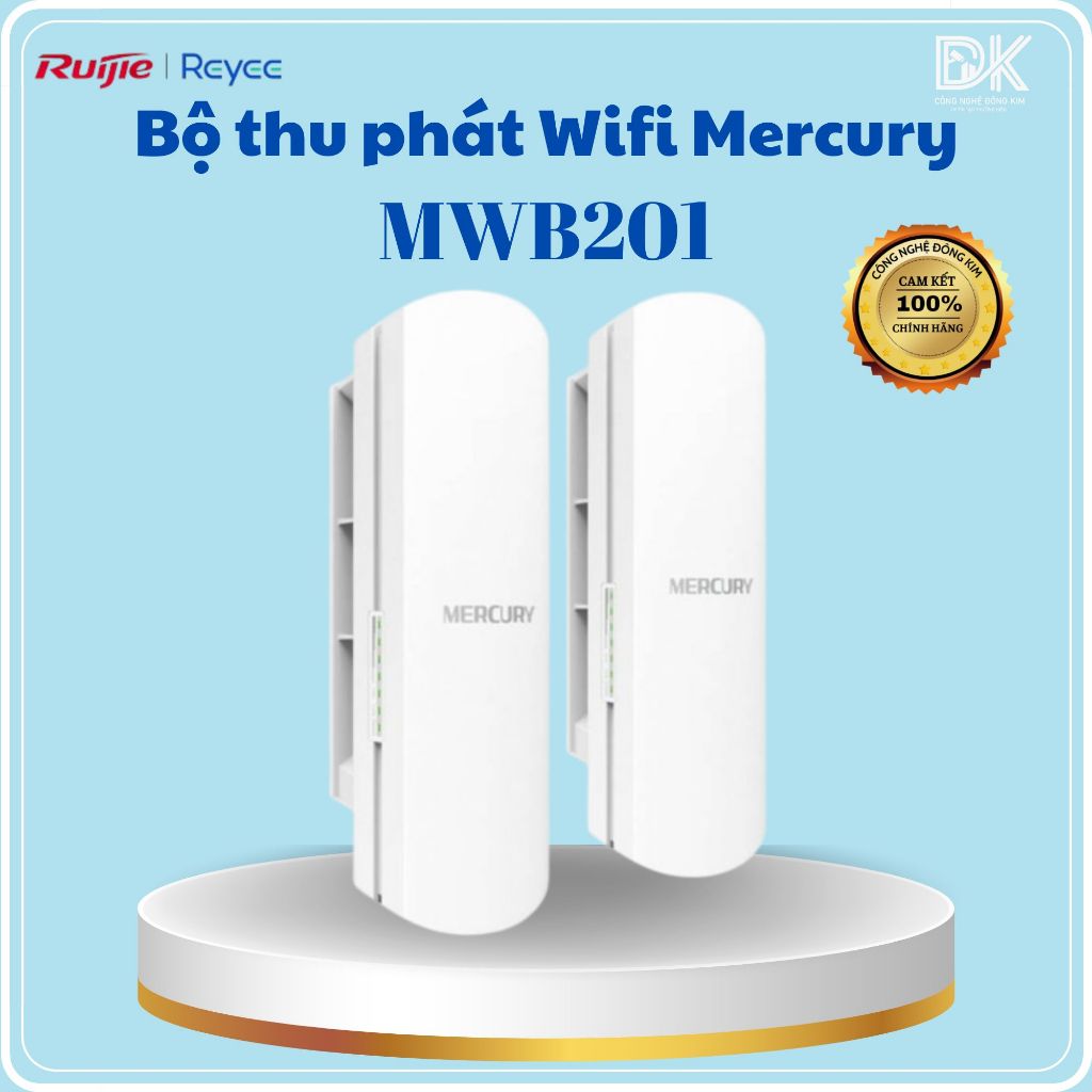 Bộ thu phát Wifi Mercury MWB201 (1Km) , ruijie dùng cho thang máy, Camera IP.
