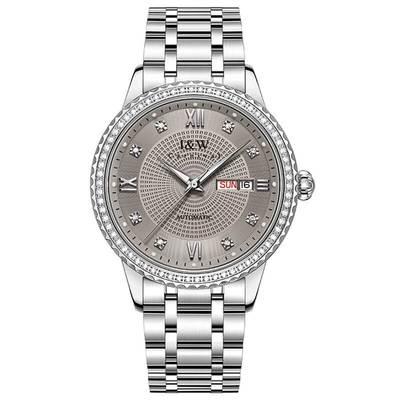 Đồng hồ nam chính hãng I&W Carnival 615G-T1,kính chống xước,chống nước 50m,Bh 24 tháng,máy cơ (automatic),dây kim loại