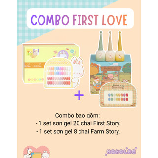 Sơn gel Hàn Quốc sơn móng tay gel cao cấp sơn thạch HoHoLee First Story 20 màu nude pastel full set sơn gel
